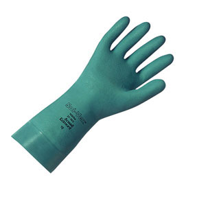 13" Sol-Vex Nitrile chemical resistant gloves (Per pair)